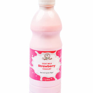 caprine goat yoghurt strawberry 1l